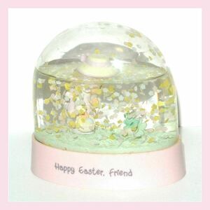Precious Moments 578266‎ Hoppy Easter Friend Water Dome Globe Girl Frog